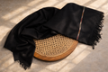 Authentic Men's Wool No. 72 - Black Wool with Traditional Border